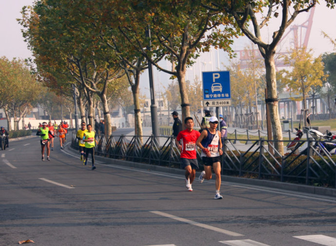 没感觉的2013上海马拉松