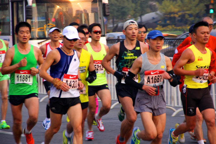 没感觉的2013上海马拉松