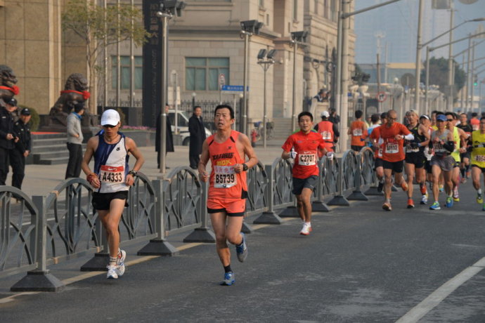 没感觉的2013上海马拉松