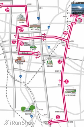 本届马拉松路线图