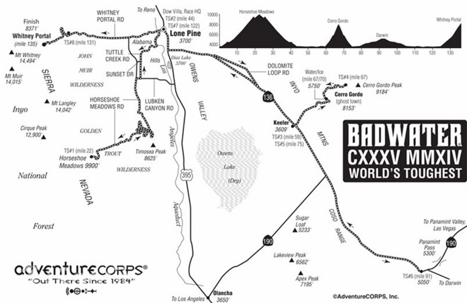 挑战极限——高温下的恶水（Bad Water）超级马拉松