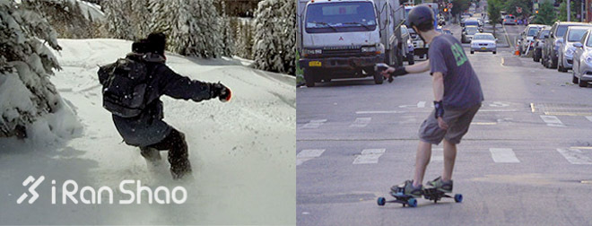 出门就能拥有自己的滑雪场—LEIF智能滑板