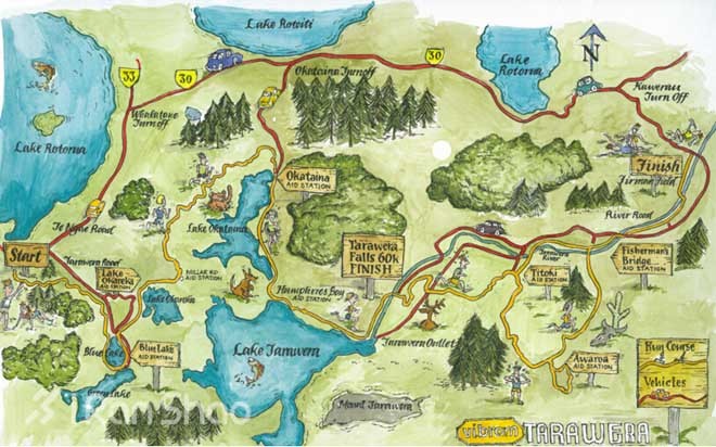 南半球的入门百公里赛 — 新西兰 Tarawera 100 越野赛