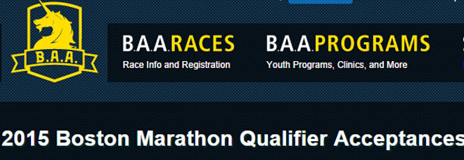 2015波士顿马拉松报名结束，真实“BQ”大幅提高