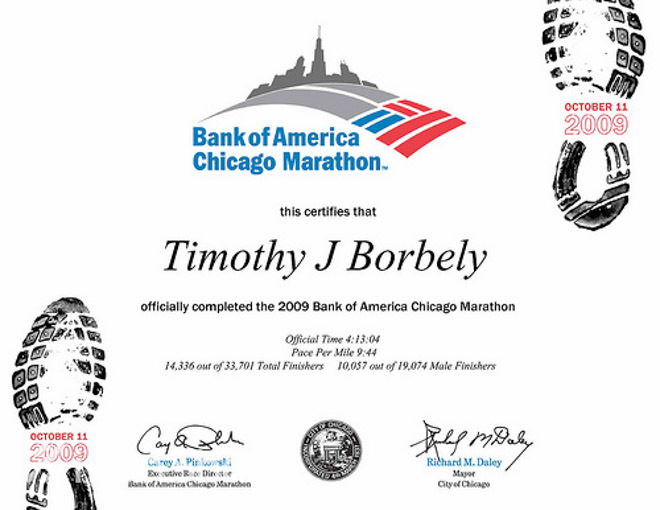 WMM6大满贯马拉松完赛证书长啥样？