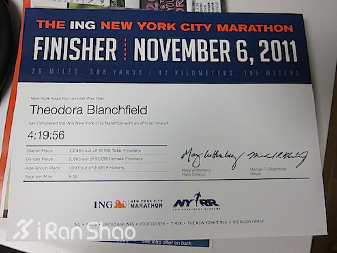 WMM6大满贯马拉松完赛证书长啥样？