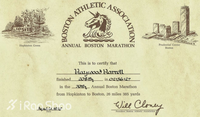 WMM6大满贯马拉松完赛证书长啥样？