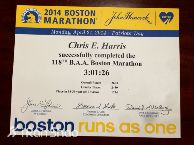 WMM6大满贯马拉松完赛证书长啥样？