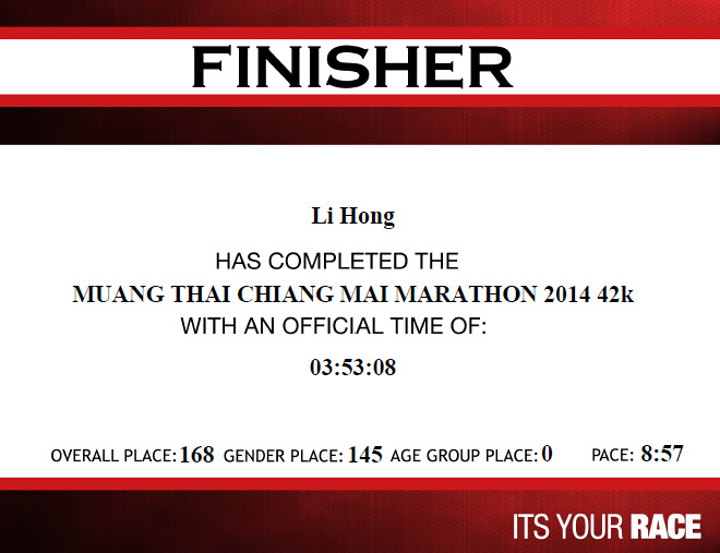 跑马观光两不误—清迈马拉松全记录