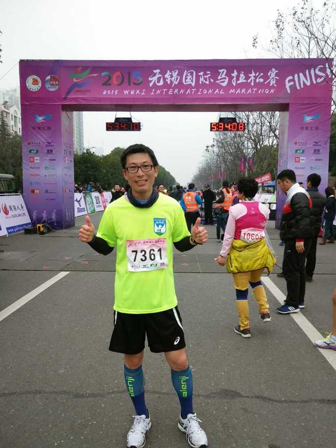 我的第一个全马留念--2015-3-15无锡马拉松