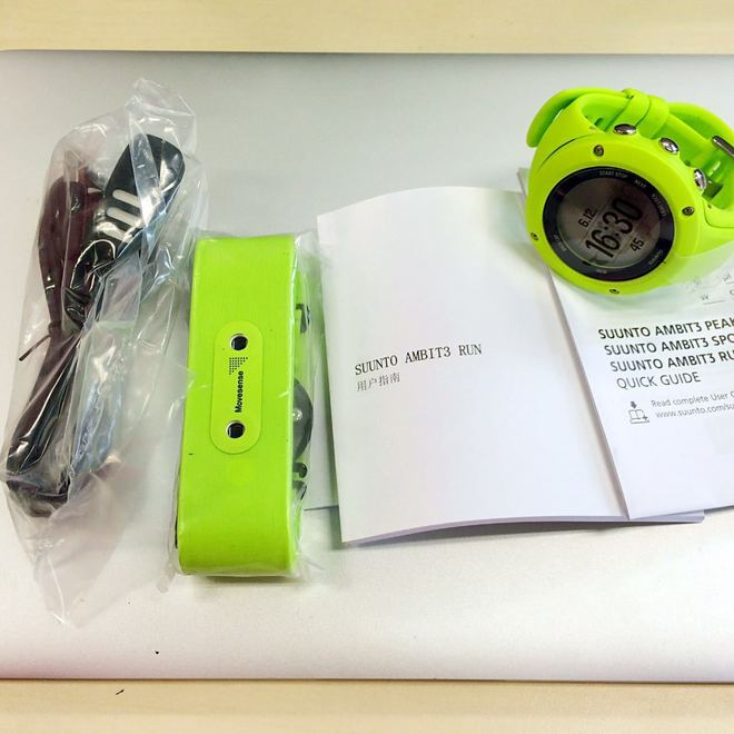 开箱就见新欢绿茶表SUUNTO Ambit 3 RUN