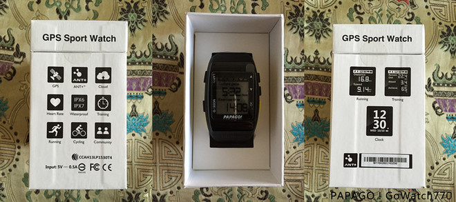 PAPAGO！GoWatch770 GPS手表测评