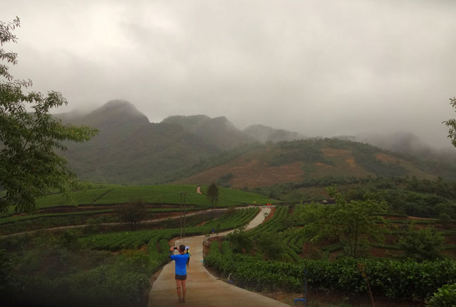 在雨中漫步，尝水中的味道