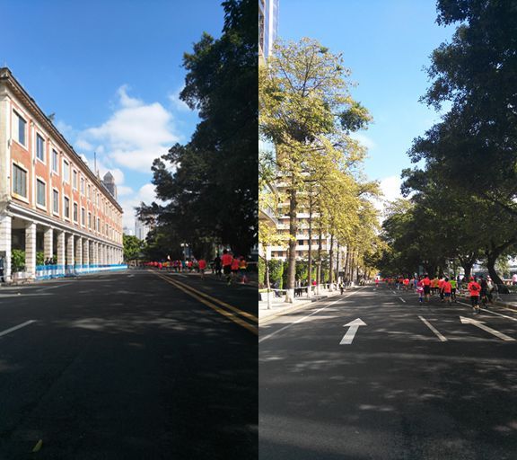 与你相遇 好幸运 无与伦比的那一抹广州蓝——记2015广州马拉松赛