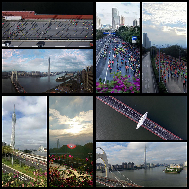 与你相遇 好幸运 无与伦比的那一抹广州蓝——记2015广州马拉松赛