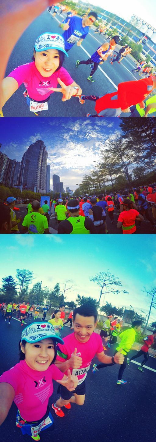 与你相遇 好幸运 无与伦比的那一抹广州蓝——记2015广州马拉松赛