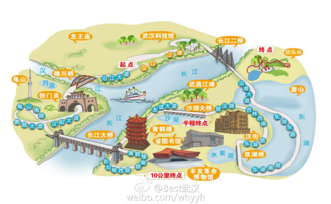 来来来，干了这杯热干面                   --------记我的2016武汉马拉松