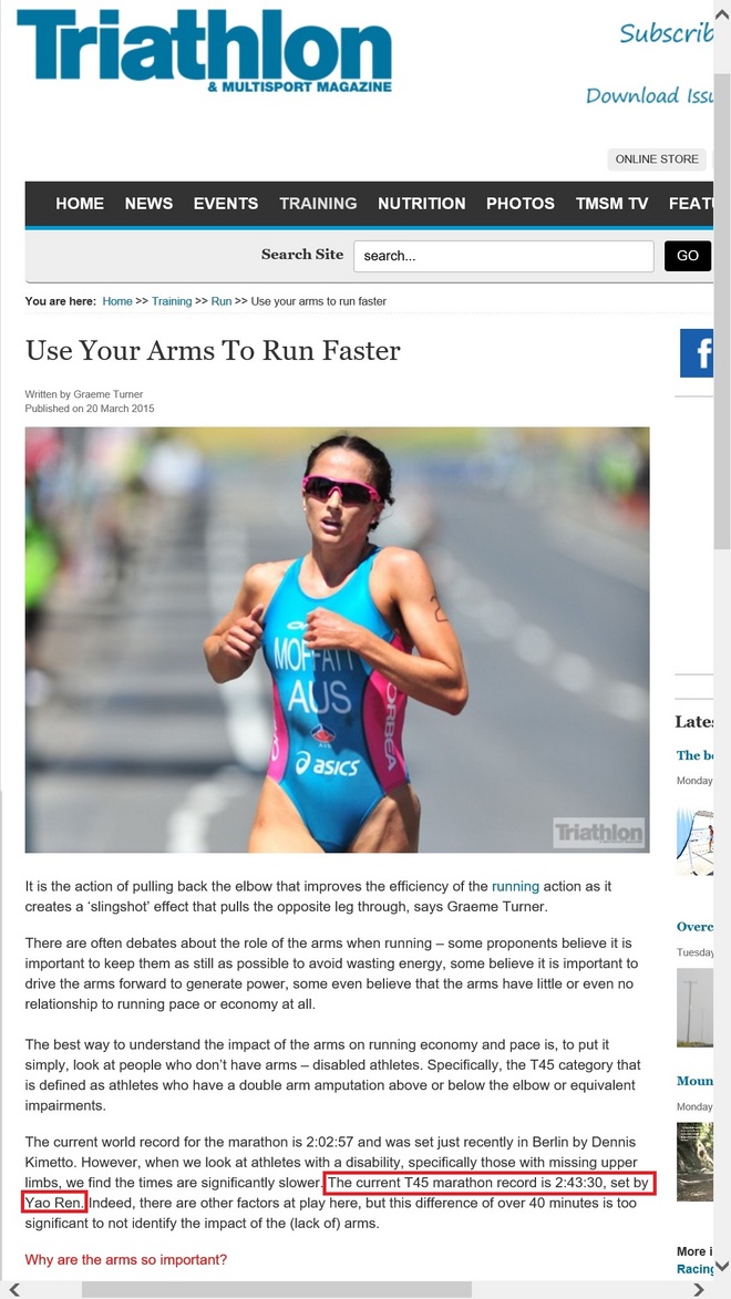 人物 | 马明涛：可能是世界最快的断臂飞人