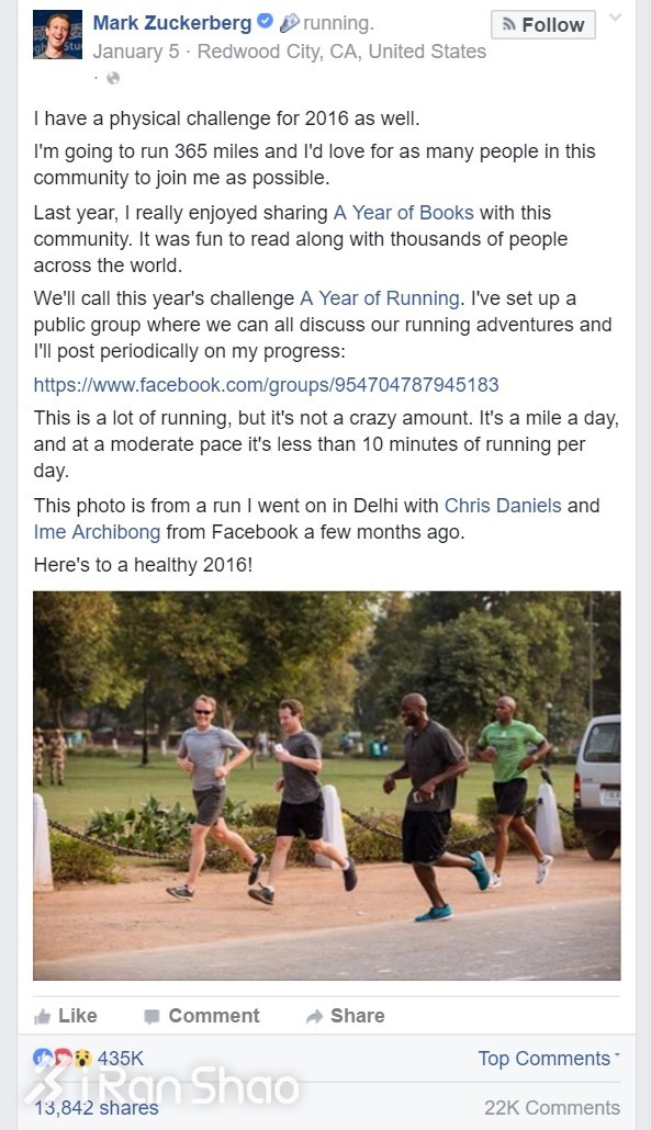 人物 | 扎克伯格比你聪明有钱，马拉松可能也比你跑得快