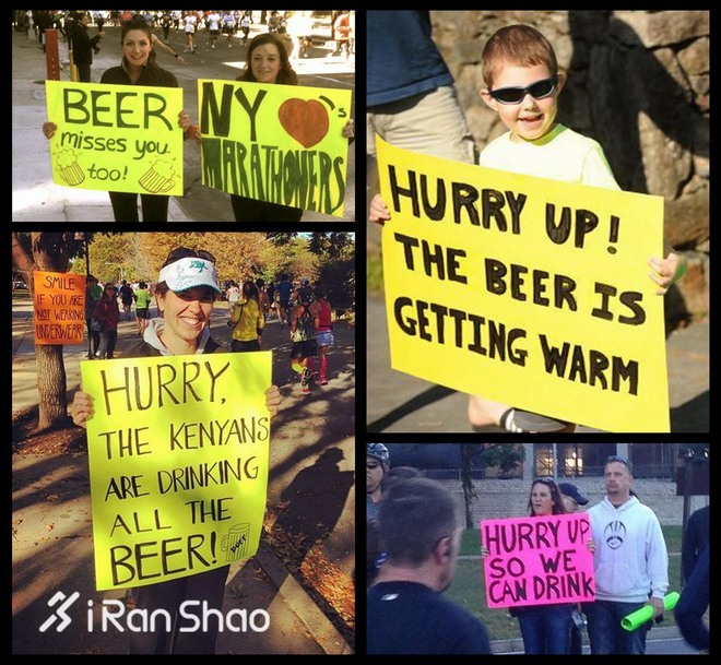 回顾 | 活久见！马拉松赛道的标语满是套路啊