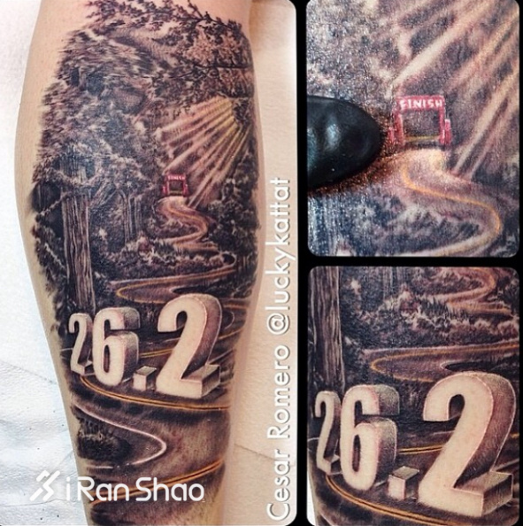我纹身但我也是个严肃跑者