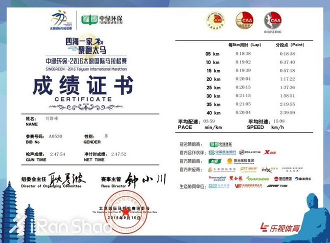 人物 | 18天四全马 最慢2:47：赏金跑者刘路峰续篇