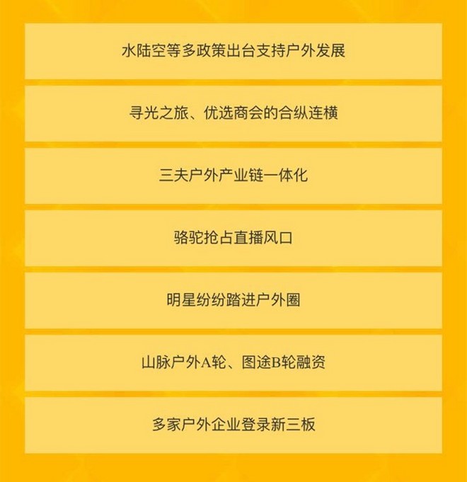 2016中国户外产业年度评选落幕 完全获奖名单出炉