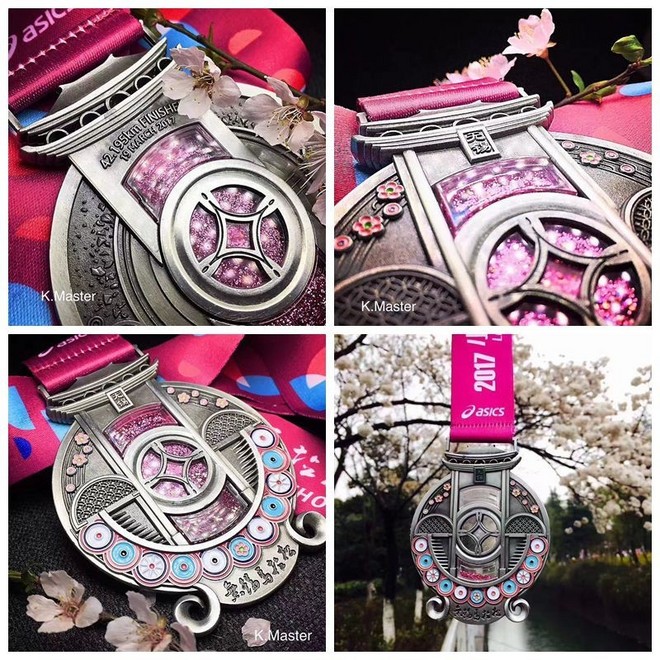 我愿奔向三月的风 浴一回樱花雨——记2017无锡马拉松