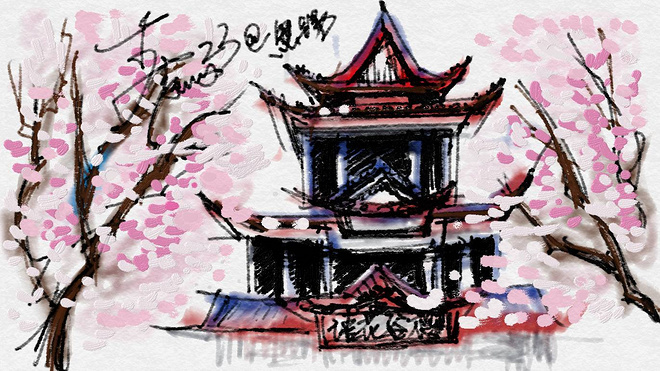 我愿奔向三月的风 浴一回樱花雨——记2017无锡马拉松