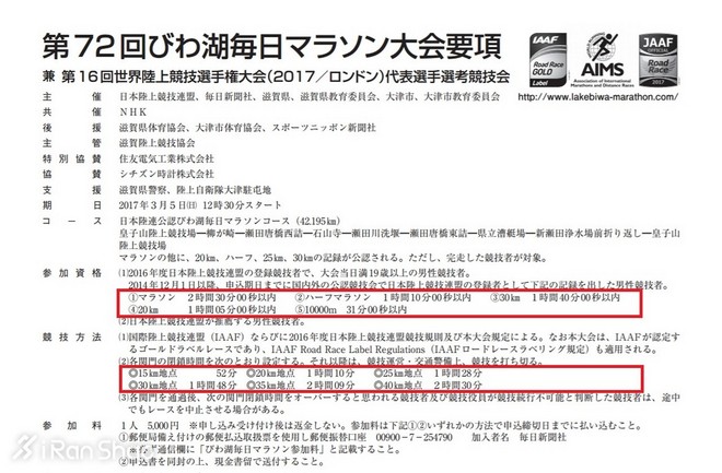 深度 | 2017琵琶湖马拉松：日本“大考季”的收官战