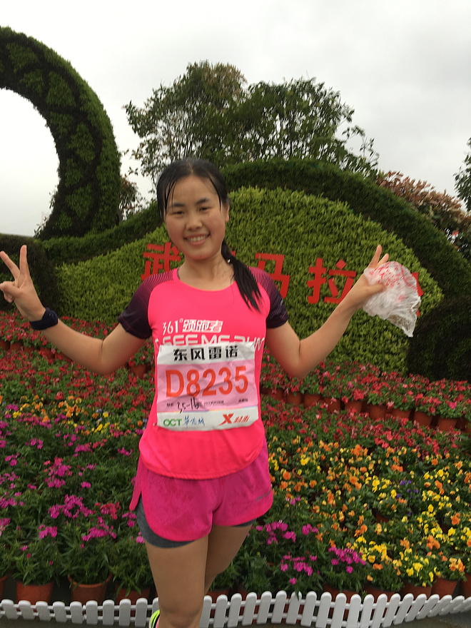 汉马，在雨中放飞心情