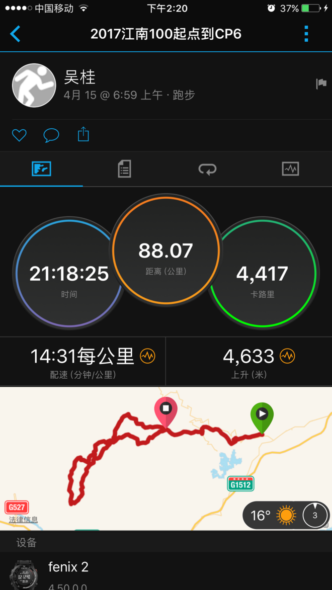 你自不动，我缓缓而来——记2017江南100越野赛