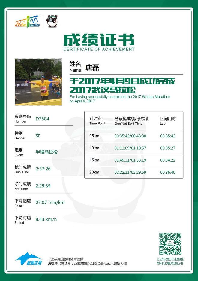 用跑马的方式回家看看——汉马2017