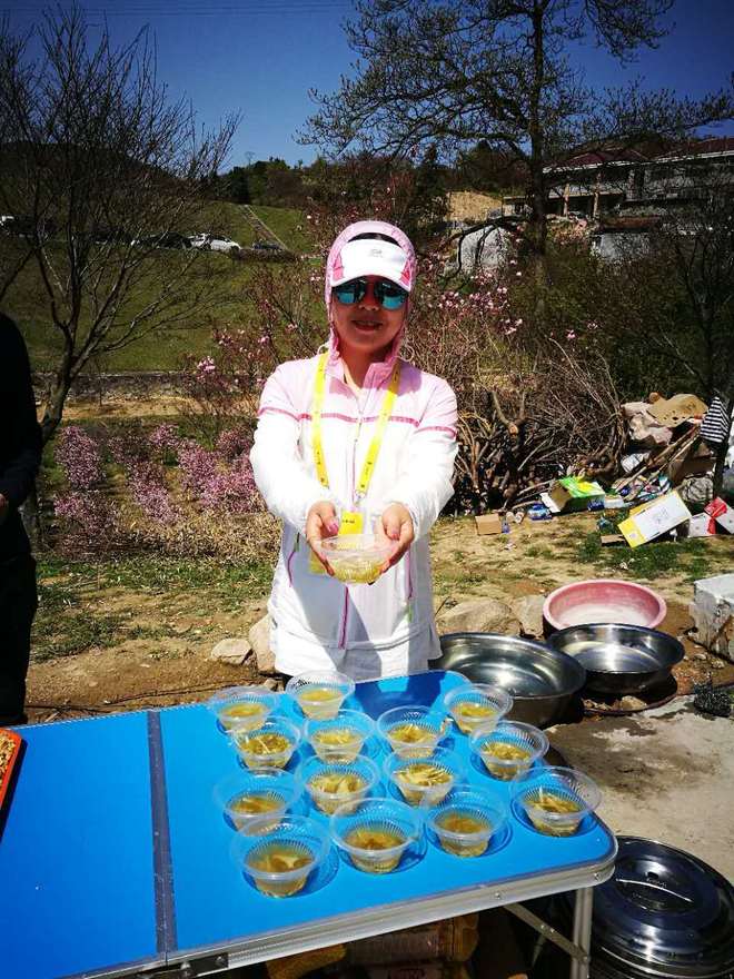 四明山，樱花海棠开，观赤霞远燃沧海