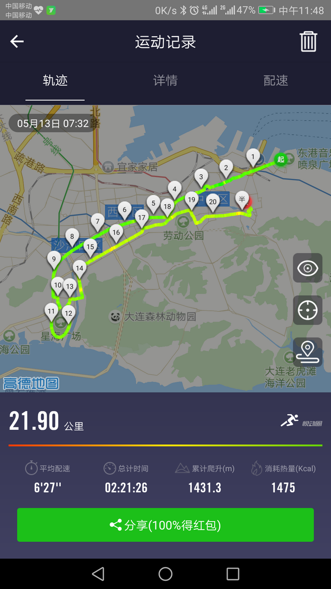 三生有幸遇见你，大马，我的第一场半马