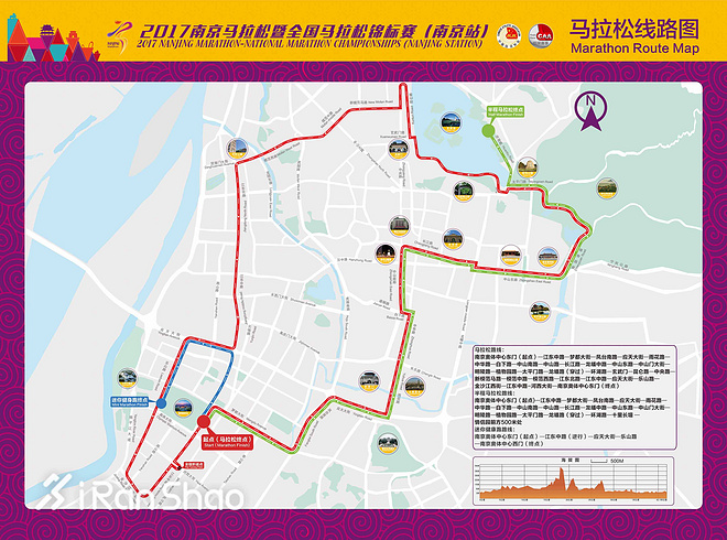 独家 | 更好的南京等你来 一张图看懂2017南京马拉松