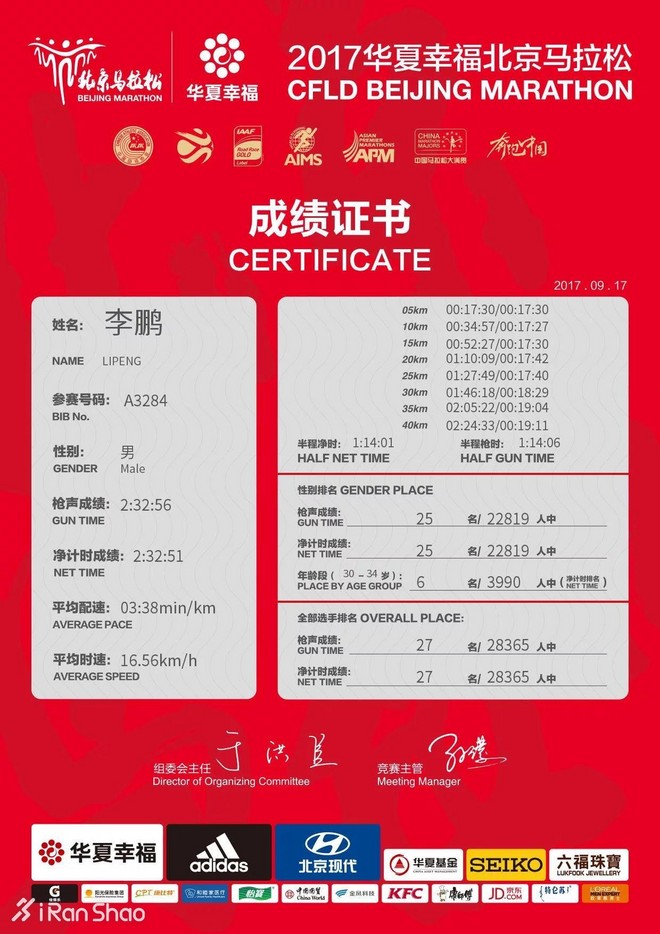 人物 | 上马2:24获国内第三 华东理工大学老师李鹏跃居“上海一哥”