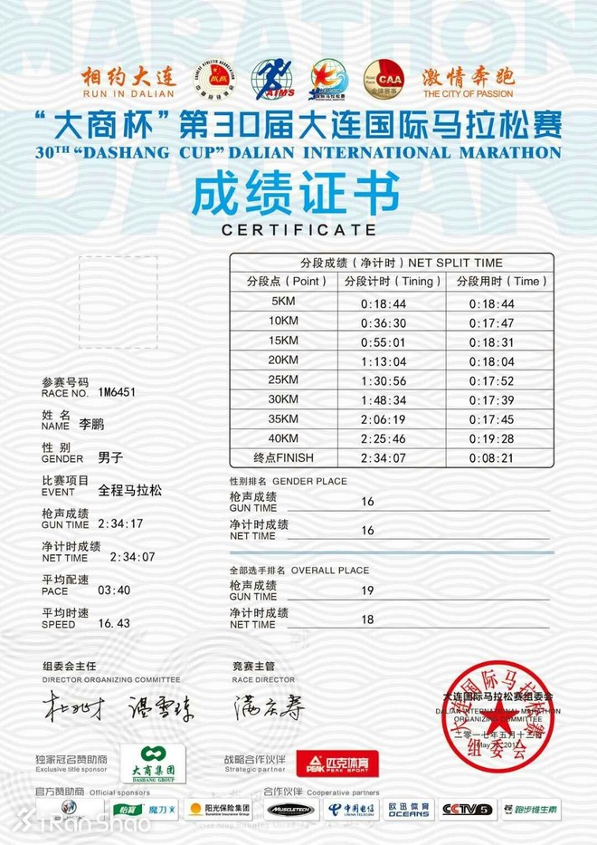 人物 | 上马2:24获国内第三 华东理工大学老师李鹏跃居“上海一哥”