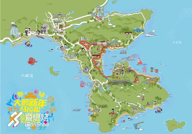 跑过一座城|择一处静谧，迎新岁朝阳，大鹏马拉松赛记