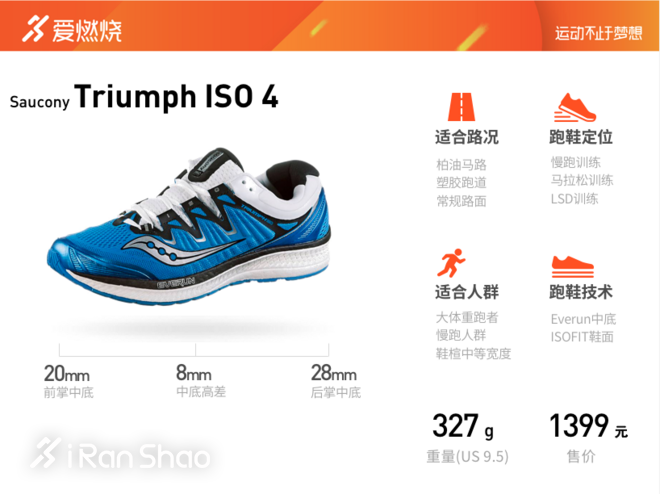 开箱 | Saucony Triumph ISO 4 顶级缓冲的入门跑鞋