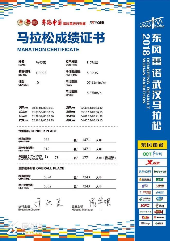 用42.195公里 给自己一个认真的交待