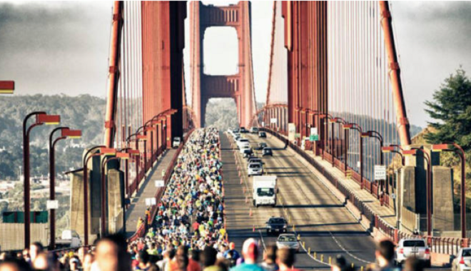 旧金山跑马坡陡弯急阻碍多，但有索尼 NW-WS623的勇者PB还是很能打的