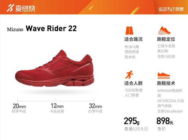 跑鞋 | Mizuno 美津浓 Wave Rider 22 生生不息的全民跑鞋