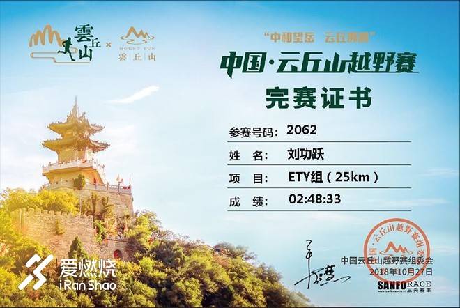 赛记：抢钱之战，柿柿如意--记三夫云丘山越野赛