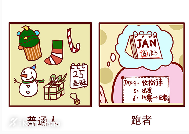 原来跑者们是这样过圣诞节的！