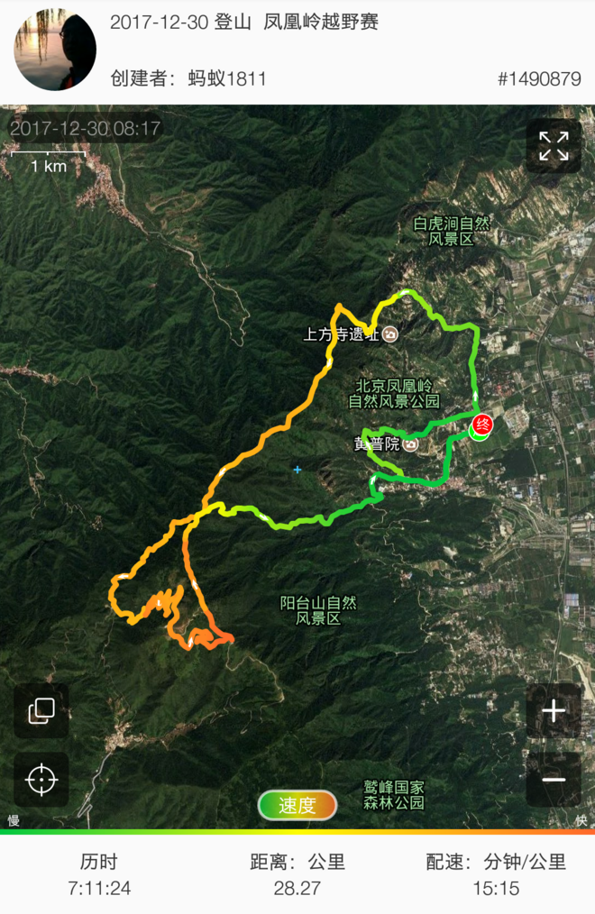 记第二次越野—凤凰岭越野赛－－50km组