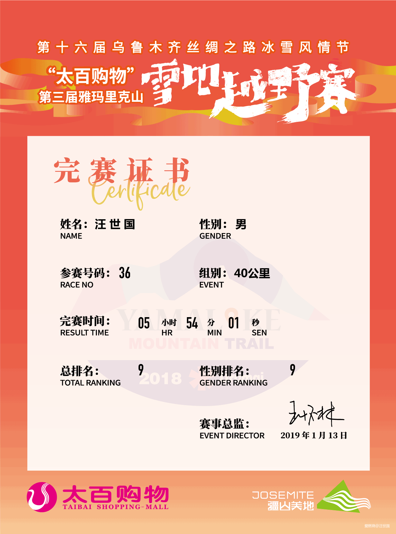 冬阳赏雪 雅山越野  ——克拉玛依跑友参加第三届乌鲁木齐雅玛里克山雪地越野赛小记