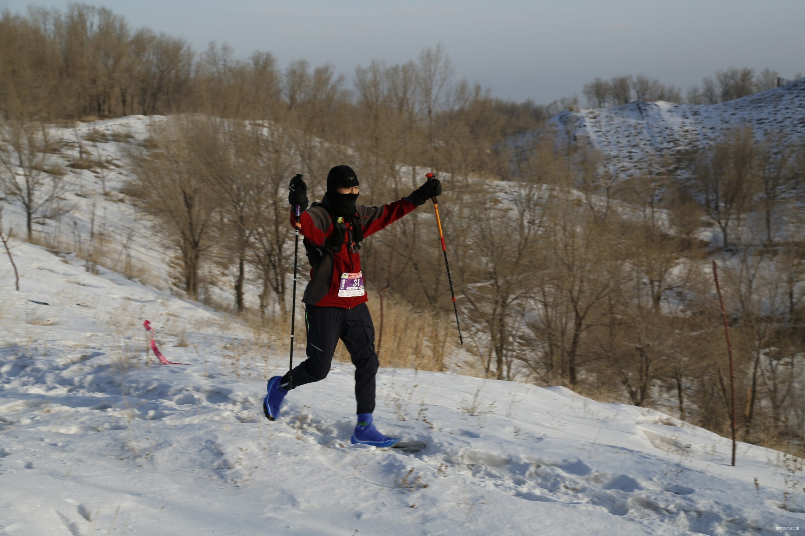 冬阳赏雪 雅山越野  ——克拉玛依跑友参加第三届乌鲁木齐雅玛里克山雪地越野赛小记