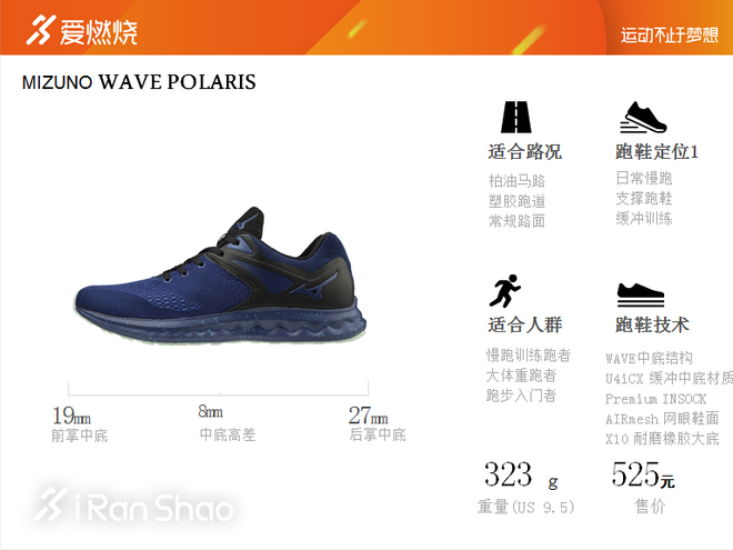 跑鞋| 指引方向的 MIZUNO WAVE POLARIS
