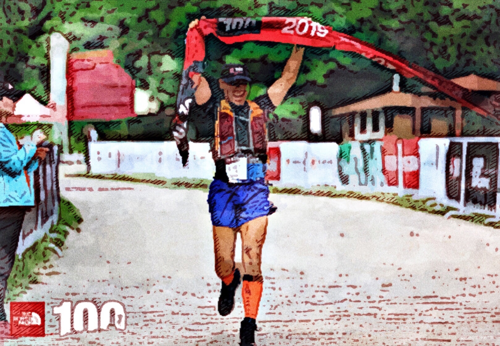 跨过山野，致敬真心英雄——2019TNF100秦岭站速描